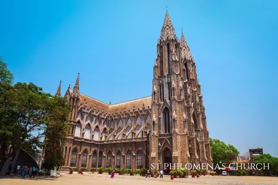 st philomena's church mysore - tourist places photos